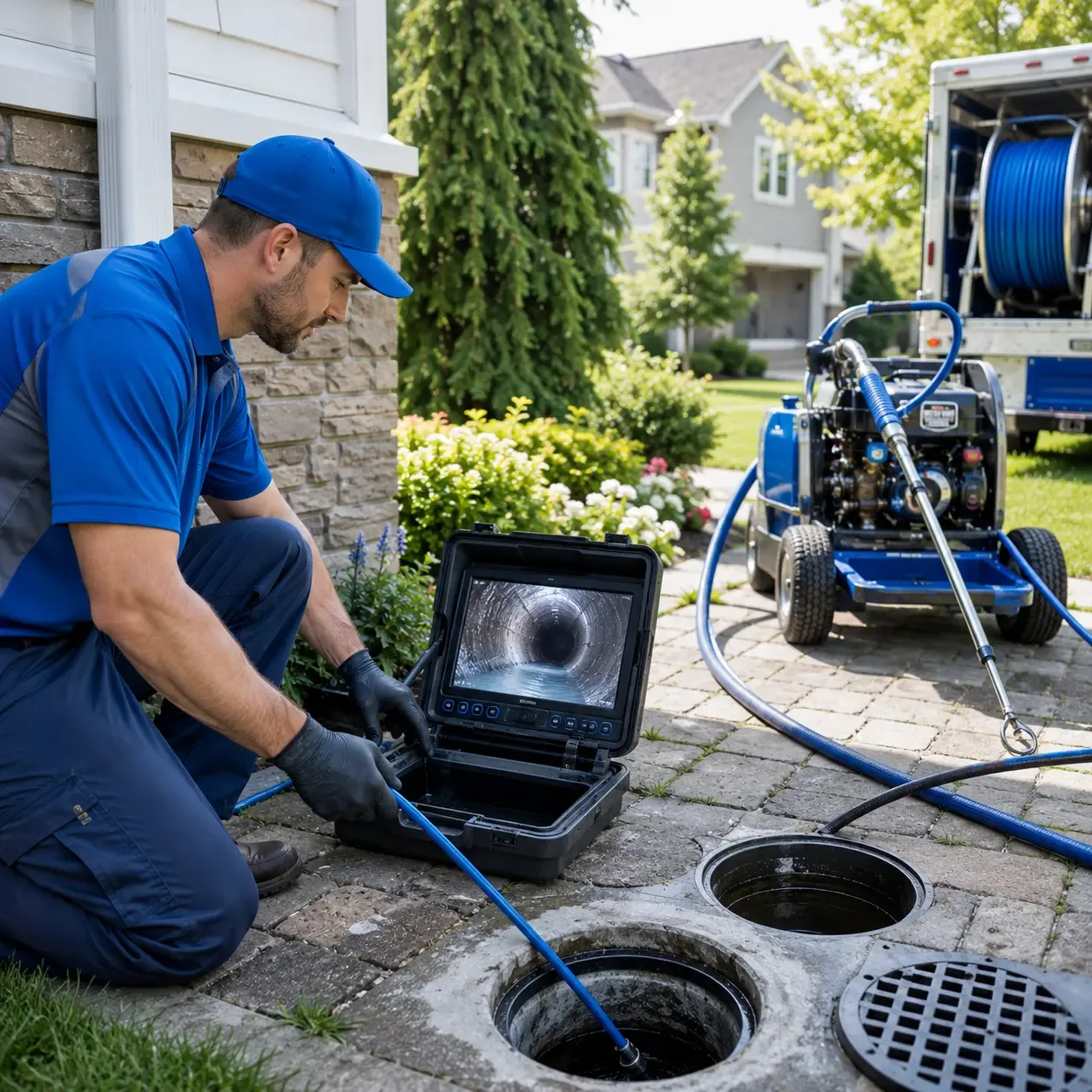 Outdoor drain cleaning professionals serving Germantown, WI