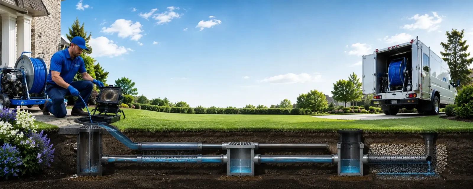 Outdoor drain cleaning information for Germantown, WI